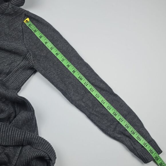 Ann Taylor Turtleneck Sweater Dress in Charcoal Grey Large - Picture 7 of 7